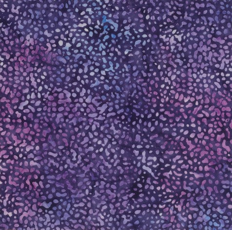 BA OM 1625 Navy Purple Rice Pattern Ocean Mandala Range Batik Fabric for Patchwork and Quilting