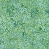 BA EU 1808 Eucalyptus Range Patterned Tone on Tone, Light Green on Mid Green Flowers and Small Leaves Cotton for Patchwork and Quilting