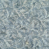 BA EU 1812 Eucalyptus Range Patterned Tone on Tone, Light Grey on Mid Grey Thistles Cotton for Patchwork and Quilting