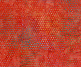 BA JS 1976 Jewel Spot Range - Orange Batik Fabric for Patchwork and Quilting