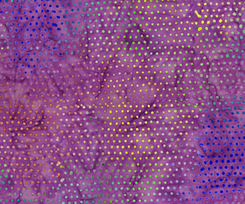 BA JS 1982 Jewel Spot Range-  Purple Batik Fabric for Patchwork and Quilting