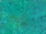 Dark Aqua Spotted Cotton Batik Fabric