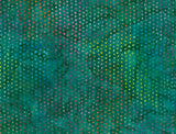 Dark Green Spotted Cotton Batik Fabric