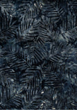 A14   Grey Blue Leaves on Dark Blue