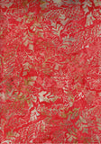 BB-Ayu- AP20E Orange Tan Floral Batik Cotton for Quilting