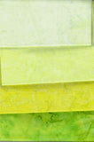 AT 177-2 Lime Green Fat Quarter [4 Pack ] Batik Fabric Patchwork and Quilting