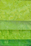 AT 177 Lime Green Fat Quarter [4 Pack ] Batik Fabric Patchwork and Quilting