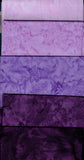 AT 194 Purple  Fat Quarter [5 Pack] Batik Fabric Patchwork and Quilting