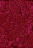 AT 080 AB Burgundy Batik Fabric Patchwork and Quilting