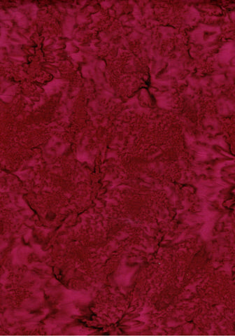 AT 080 AB Burgundy Batik Fabric Patchwork and Quilting