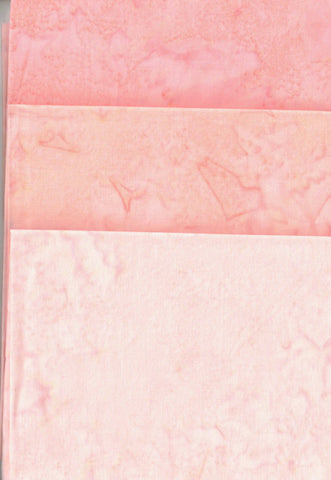 AT FQ3 0201 Peach Pink Fat Quarter Set [3 Set]