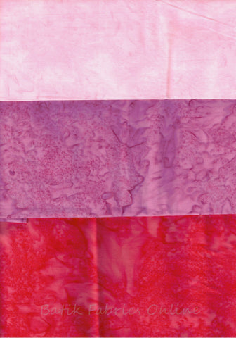 AT FQ3 0205 Dark Peach Pink Fat Quarter Set [3 Set]