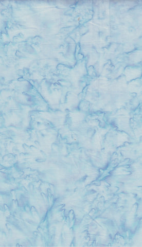 AT 001 C: Stream   Pale Blue Batik Fabric Patchwork and Quilting