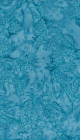 AT 010A Pacific Blue Batik Fabric Patchwork and Quilting