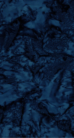 AT 017 A  New Navy Blue Batik Fabric Patchwork and Quilting
