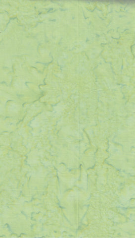 AT 021 A: Celery   Light Yellow Green Toned Batik Fabric for Patchwork and Quilting