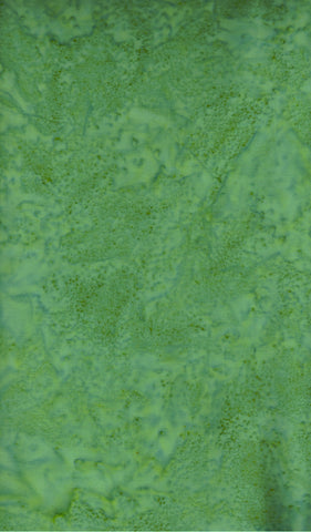 AT 027 Mid Green Batik Fabric Patchwork and Quilting