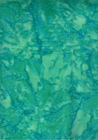 AT 034A Deep Lagoon Batik Fabric Patchwork and Quilting