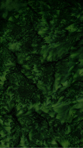 AT 039 Bottle Green Batik Fabric Patchwork and Quilting