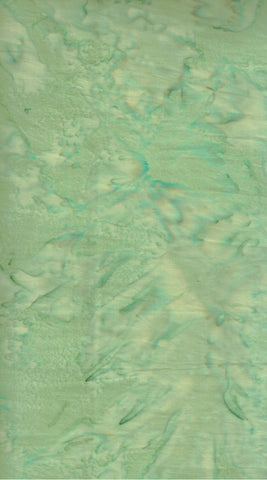 AT 027 H Pistachio Batik Fabric for Patchwork and Quilting, Multi Sage Green Colour