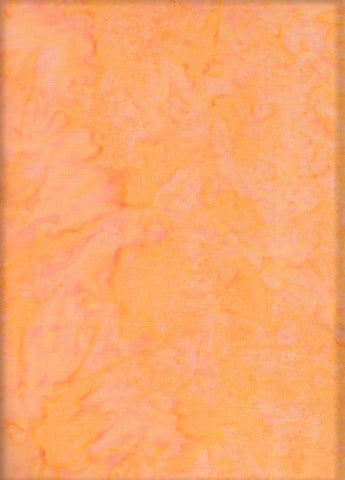Sale  40cm piece AT 066 Melon Light Orange Batik Fabric Patchwork and Quilting