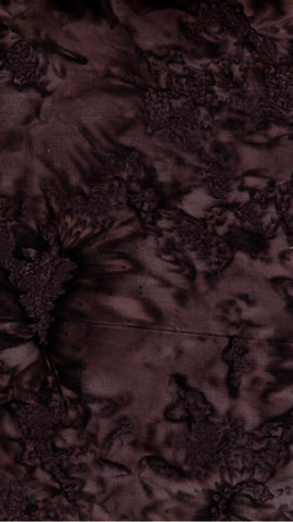 AT A012 Anthology Lava Charcoal 1678 Dark Brown Cotton Batik Fabric Patchwork and Quilting