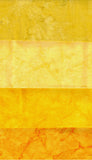 Yellow tonal batik cotton fabric