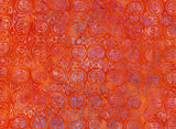 BA TD 1697 Orange with Purple Tiled Pattern Cotton for Patchwork and Quilting Bulk 1M Discount Piece