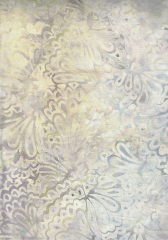 PREMIUM QUILT BACKING BA AU 1904 Cream Tan geometric Floral Design Batik Cotton Backing