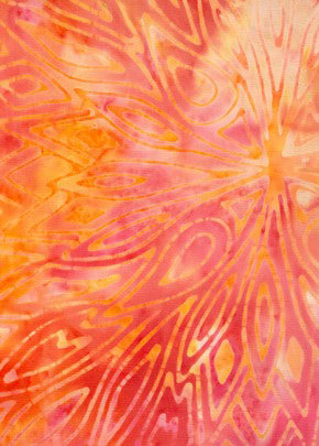 BA EA 1956 Earth Range-Yellow Gold Orange Batik Fabric for Patchwork, Quilting and Sewing