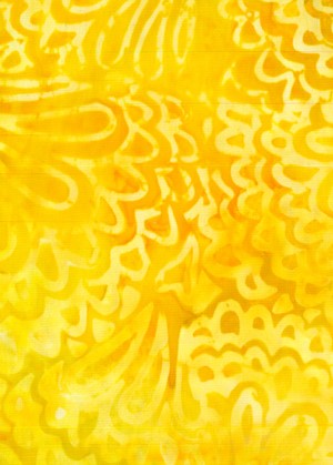 BA EA 1960 Earth Range- Lemon Yellow Gold Batik Fabric for Patchwork, Quilting and Sewing