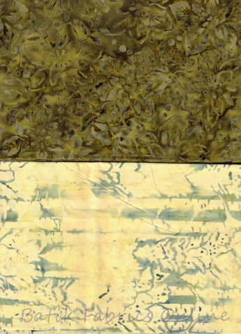 BA F4-2 Green Bundle of 2 Green Fat Quarter Prints