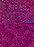 BA F2 Spot-16 Deep Violet Purple Tonal and Spot Bundle of 2 Fat Quarters Batik Cotton