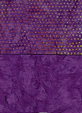 BA F2 Spot-17 Deep Purple Tonal and Spot Bundle of 2 Fat Quarters Batik Cotton