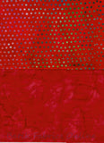 BA F2 Spot-3 Red Tonal and Spot Bundle of 2 Fat Quarters Batik Cotton