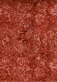 BA AU 1823 Sunset Range Patterned Tone on Tone, Tangerine coloured Floral, Cotton for Patchwork and Quilting