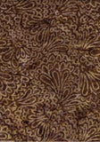 BA AU 1825 Sunset Range Patterned Tone on Tone, Mid Brown Geometric Floral Pattern, Cotton for Patchwork and Quilting