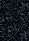 BA AU 1827 Sunset Range Patterned Tone on Tone, Dark Blue Grey with Black Floral Pattern, Cotton for Patchwork and Quilting