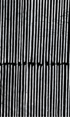 BA 1532 Black and White Stripe Batik Cotton for Patchwork and Quilting