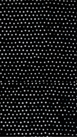 BA 2005 Black with Small White Spots Cotton Batik Fabric