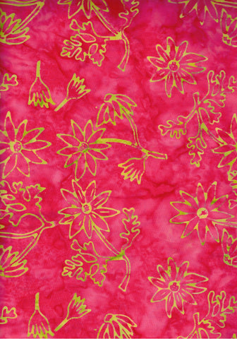 PREMIUM QUILT BACK BA 925 Pink with fluoro flowers