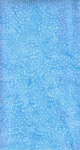 BA DP 2060 Mid Sky-Blue Spiral Dashes Designer Palette Range Cotton Batik Fabric