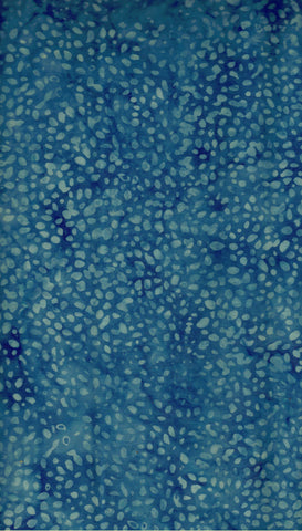 BA DP 2062 Pale Grey Blue Irregular Dots on Mid Blue Designer Palette Range Cotton Batik Fabric