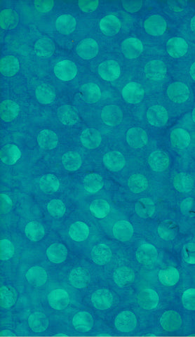 BA DP 2065 Aquamarine Dots Designer Palette Range Cotton Batik Fabric