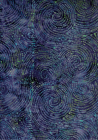 BADS 034A Purple Aqua Green Dot Swirl