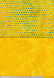BA F2 Spot-5 Yellow Tonal and Spot Bundle of 2 Fat Quarters Batik Cotton