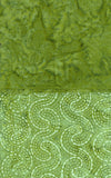 Textured Green batik Fabric