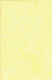 A square color swatch showing a pale yellow cotton batik fabric with a scattered pattern of small white dots.