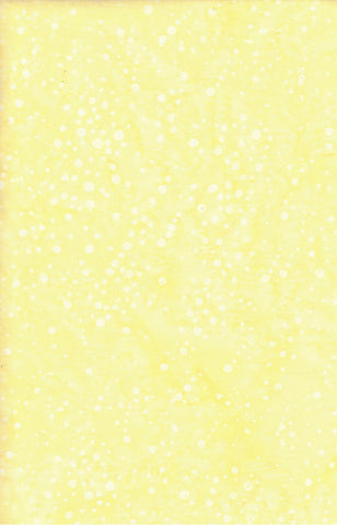 BA GY 2270 Galaxy Range Pale Yellow with Off White Random Dots Batik Cotton for Patchwork and Quilting