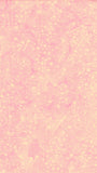 A close-up of a pink and pale yellow marbled or mottled batik cotton fabric